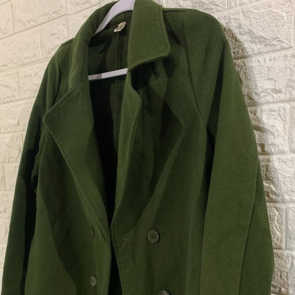 Casual Overcoat For Women's Solid Double Breasted Overcoat Winter Outerwear Fall - Picture 4 of 6